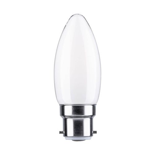 Paulmann LED-Kerzenlampe B22d 4,7W 2.700K opal