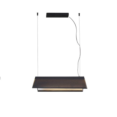 LED-Hängeleuchte Ludovico Surface, 60 cm, schwarz