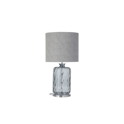 EBB & FLOW Pillar Tischlampe, Marl grey/rauchgrau