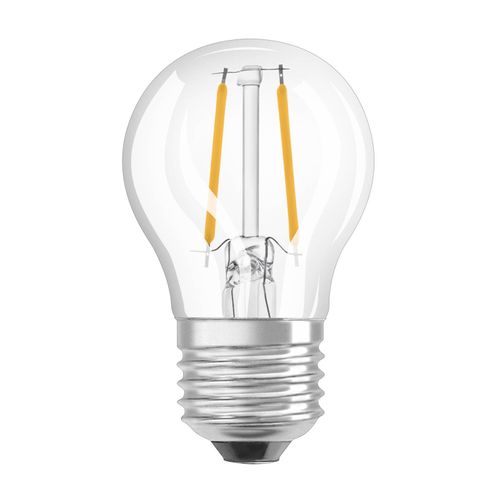 OSRAM LED-Tropfenlampe E27 2,5W 827 klar