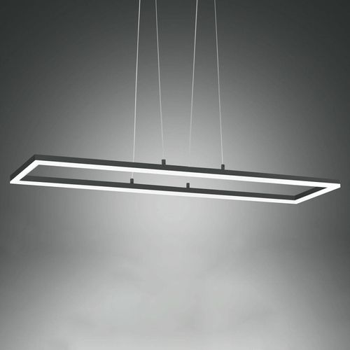 LED-Pendelleuchte Bard, 92x32 cm, anthrazit