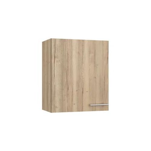 Hängeschrank OPTIFIT "Lilly" Schränke Gr. B/H/T: 60cm x 70,4cm x 34,6cm,, braun (wildeiche/wildeiche-wildeiche) Breite 60 cm, 1 Tür, 2 Einlegeböden