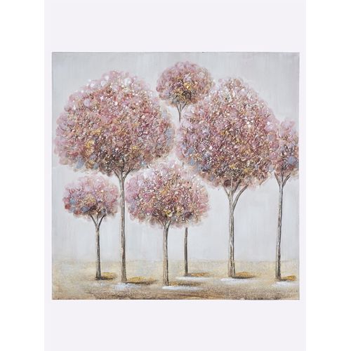Gemälde HEINE HOME Bilder Gr. B/H/T: 80 cm x 80 cm x 3 cm, rosa (weiß, rosé) Gemälde
