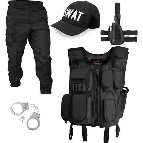 normani Polizei-Kostüm SWAT Karneval Kostüm Einsatzkostüm