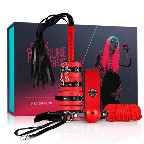 Secret Pleasure Chest »Red Dragon« BDSM Set