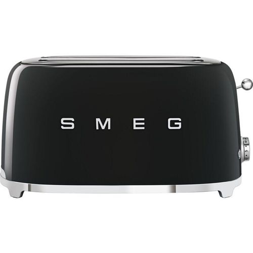 Toaster 2 scheiben TSF02BLEU mit Auftau- und Heizfunktion + Bageltaste, Edelstahl schwarz lackiert - Smeg