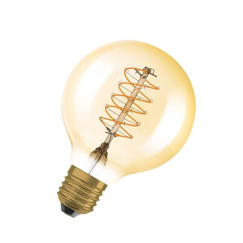 OSRAM LED Vintage 1906, G80, E27, 4,8 W, gold, 2.200 K, dim.