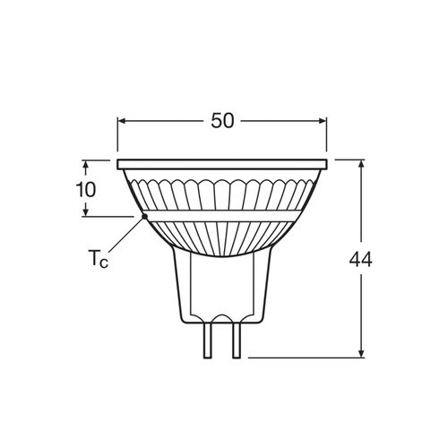 OSRAM LED-Reflektor, GU5,3, 2,6 W, 12 V, 2.700 K, 120°