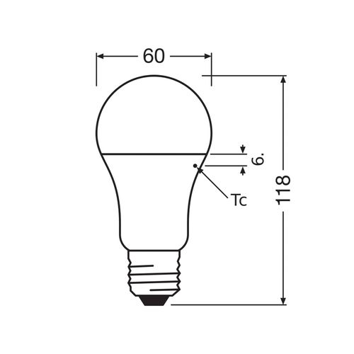 OSRAM LED Classic Star, matt, E27, 14 W, 2.700 K, 1.521 lm