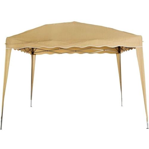 Beige Design Außengestell Gazebo Ragno 3×3