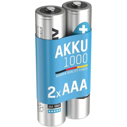 ANSMANN Micro AAA Akku 1000 mAh Hohe Kapazität