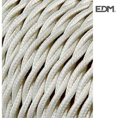 Cable textil trenzado 2x0,75mm algodon 25m