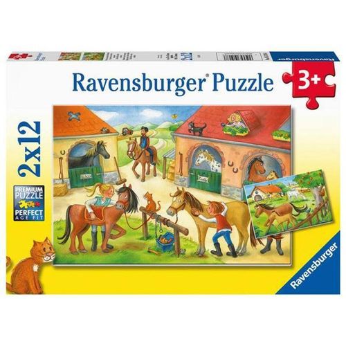 Ravensburger Kinderpuzzle - 05178 Ferien auf dem Pferdehof - Puzzle für Kinder a