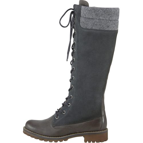 Stiefel HEINE Gr. 42, grau Damen Schuhe Schnürstiefel Reißverschlussstiefel