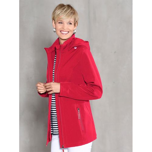 Softshelljacke CLASSIC BASICS, Damen, Gr. 46, rot, 94% Polyester, 6% Elasthan, Innenseite:100% Polyester, unifarben, figurumspielend, Langarm, Jacken