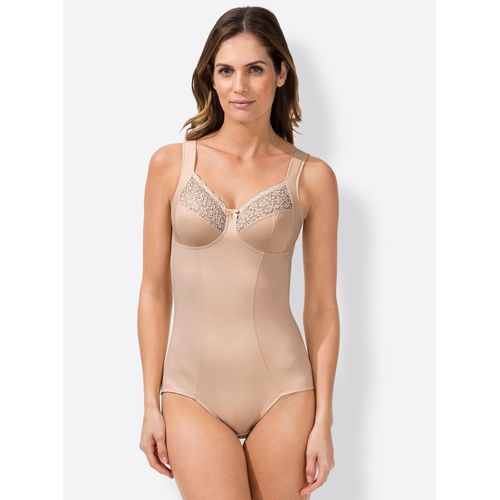 Body MMTC, Damen, Gr. 90, Cup D, beige (elfenbein), 75% Polyamid, 25% Elasthan, unifarben, Bodies