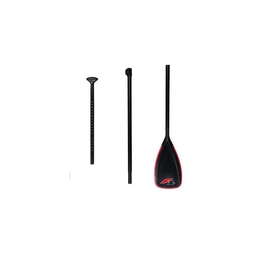 SUP-Paddel F2 "F2 Alu Paddle 3tlg" Paddel Gr. L: 170cm - 225cm, rot (rot/schwarz)