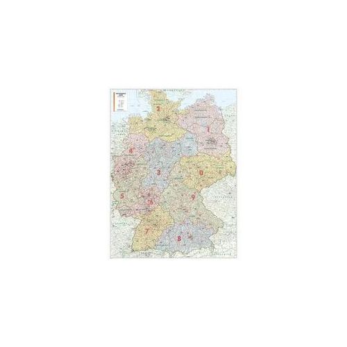 Postleitzahlenkarte Deutschland Als Poster Karte (im Sinne von Landkarte)