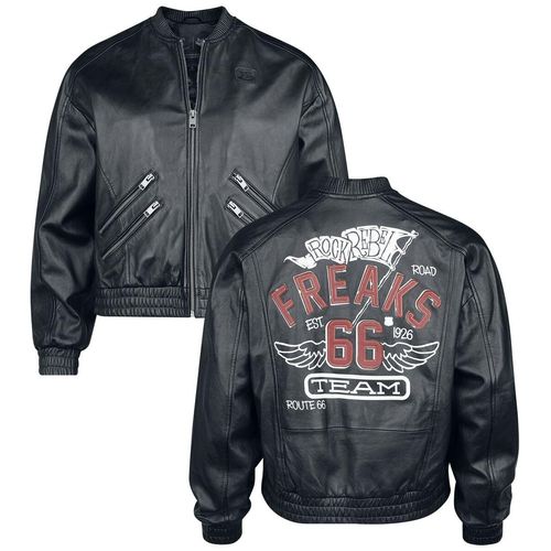 Rock Rebel by EMP Rock Rebel X Route 66 - Leather Jacket Lederjacke schwarz in XXL