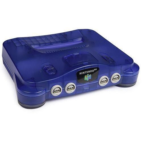 Nintendo 64 | transparent | blau