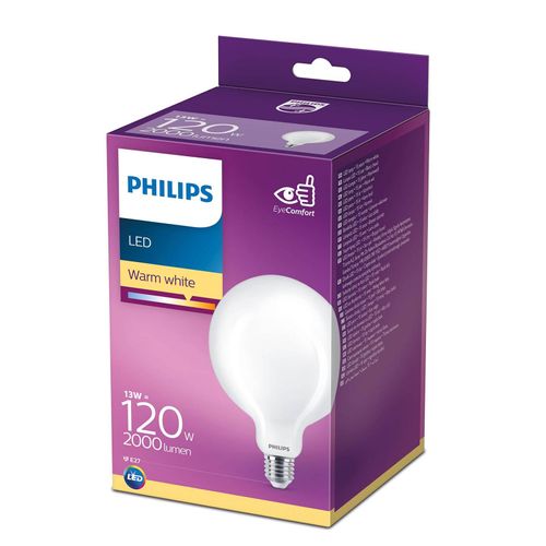 Philips LED Classic Globelampe E27 G120 13W matt