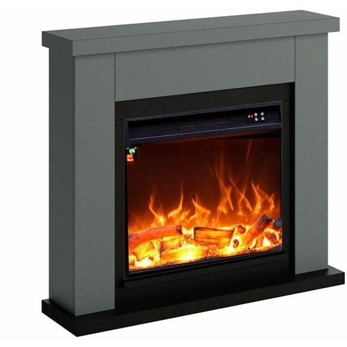 Elektrischer Boden Und Wandkamin Paolo Cm 88,3x99x25 Fuego Fuego Paolo Antracita