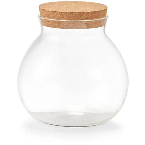 Zeller - Glasgefäß mit Korkdeckel, 1050 ml