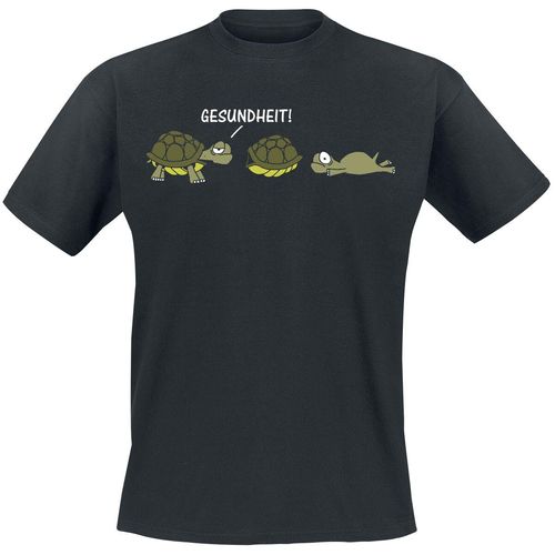 Tierisch Gesundheit! T-Shirt schwarz in 4XL