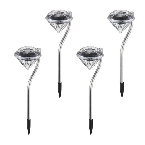 Entac LED-Solarlichter "Diamond" 4er-Set