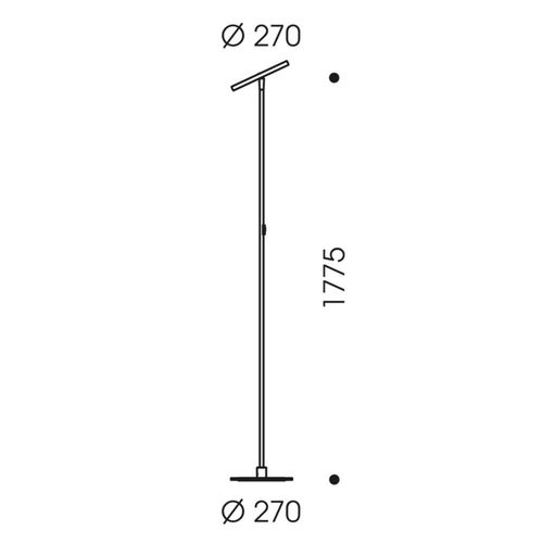 OLIGO Decent Max LED-Stehlampe creme