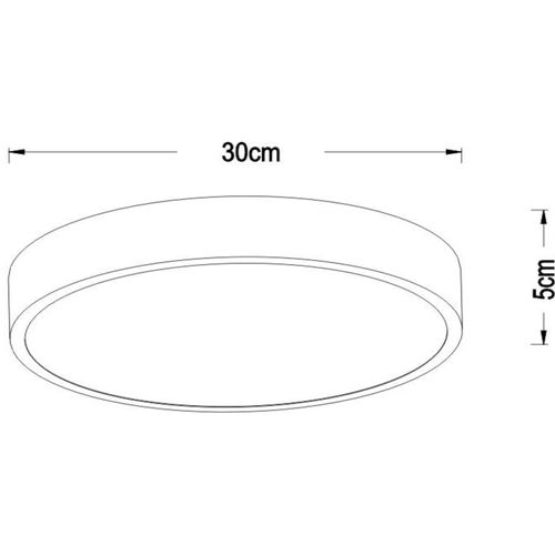 LED-Deckenleuchte Unar, schwarz, Ø 30 cm