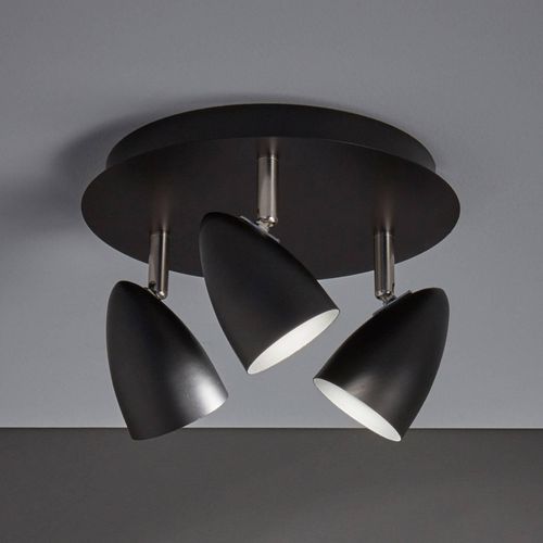 Deckenlampe Ciro mit verstellbaren Spots, schwarz