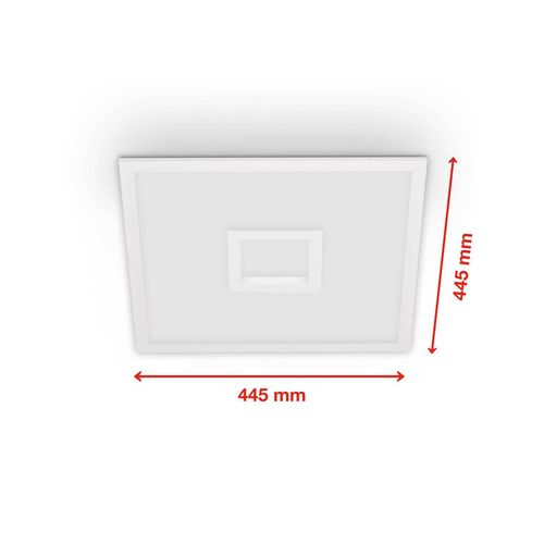 LED-Panel Centerback CCT RGB 45x45cm weiß