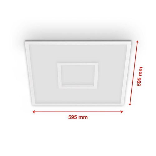 LED-Panel Centerback CCT RGB 60x60cm weiß