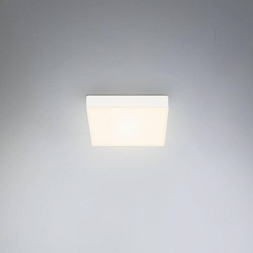 LED-Deckenleuchte Flame, 15,7 x 15,7 cm, weiß