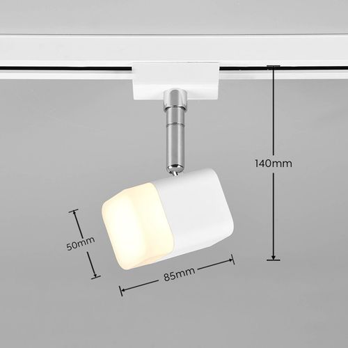 LED-Schienenspot Roubaix DUOline, weiß matt