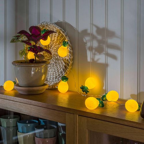 LED-Lichterkette Ananas, batteriebetrieben