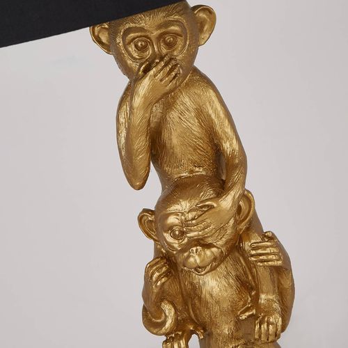 Textil-Tischleuchte Three Wise Monkeys