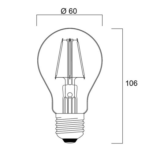 Sylvania ToLEDo Retro LED-Lampe E27 4,1W 4er Mix