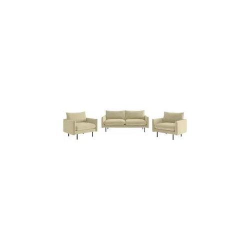 Livetastic Sitzgarnitur , Beige , Textil , 215x85x92 cm , Made in Eu , Wohnzimmer, Sofas & Couches, Sitzgarnituren