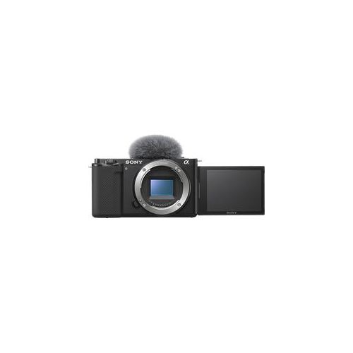 SONY Alpha ZV-E10 Body Vlogging Kamera Systemkamera, 7,5 cm Display Touchscreen, WLAN