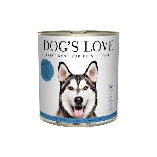 DOG'S LOVE Adult Classic 6x800g Fisch mit Amaranth & Karotte