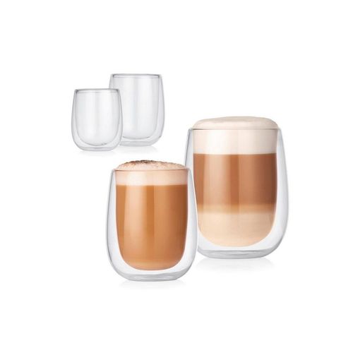 GOURMETmaxx Latte-Macchiato-Glas Thermoglas Set 4-tlg.