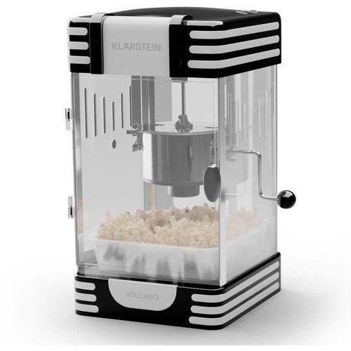 Klarstein Klarstein Popcornmaschine Klein, Popcornmaschine für Süßes & Salziges Popcorn, 300W Popcorn Maker, Retro Küchengeräte für Popcornmais,