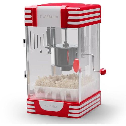 Popcornmaschine Klein, Popcornmaschine für Süßes & Salziges Popcorn, 300W Popcorn Maker, Retro Küchengeräte für Popcornmais, Popcorn Maschine mit