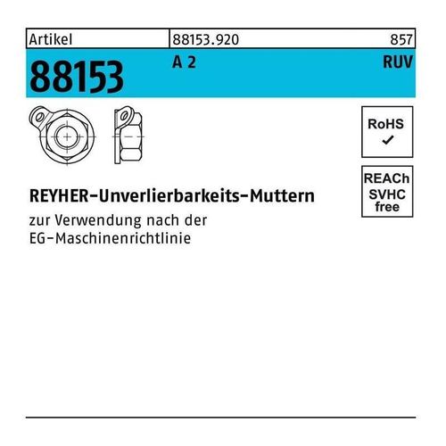 Unverlierbarkeitsmutter R 88153 M 12 A 2