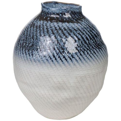 Formentera Blaue Keramikvase 55x32x80cm