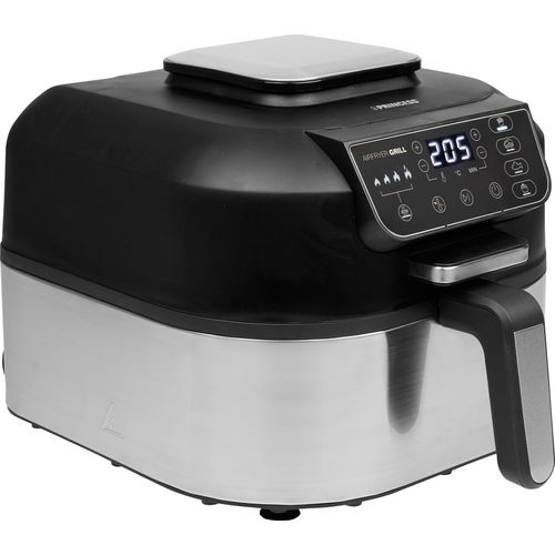 PRINCESS Heissluftfritteuse "182092 Airfryer Grill – 2-in-1 Heißluftfritteuse und Grill" Fritteusen schwarz (silber/schwarz)