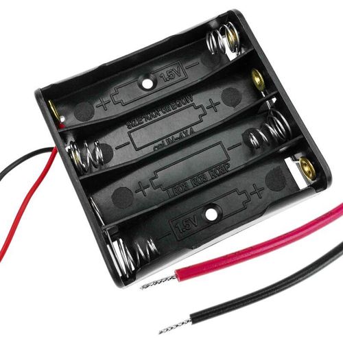 Batteriefach Batteriehalter für 4 aaa LR03 1,5V Batterien - Bematik