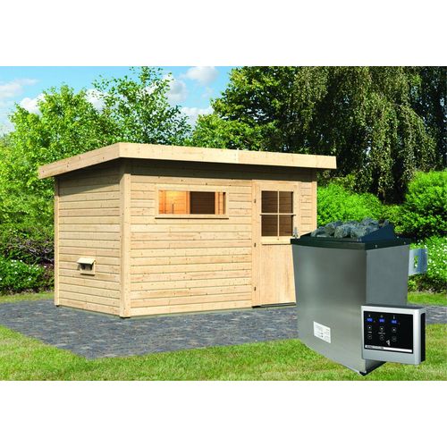 Saunahaus Seve SET naturbelassen 9kW Ofen